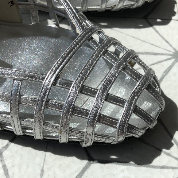 Stuart Weitzman Silver Heels - Picture 5 of 6